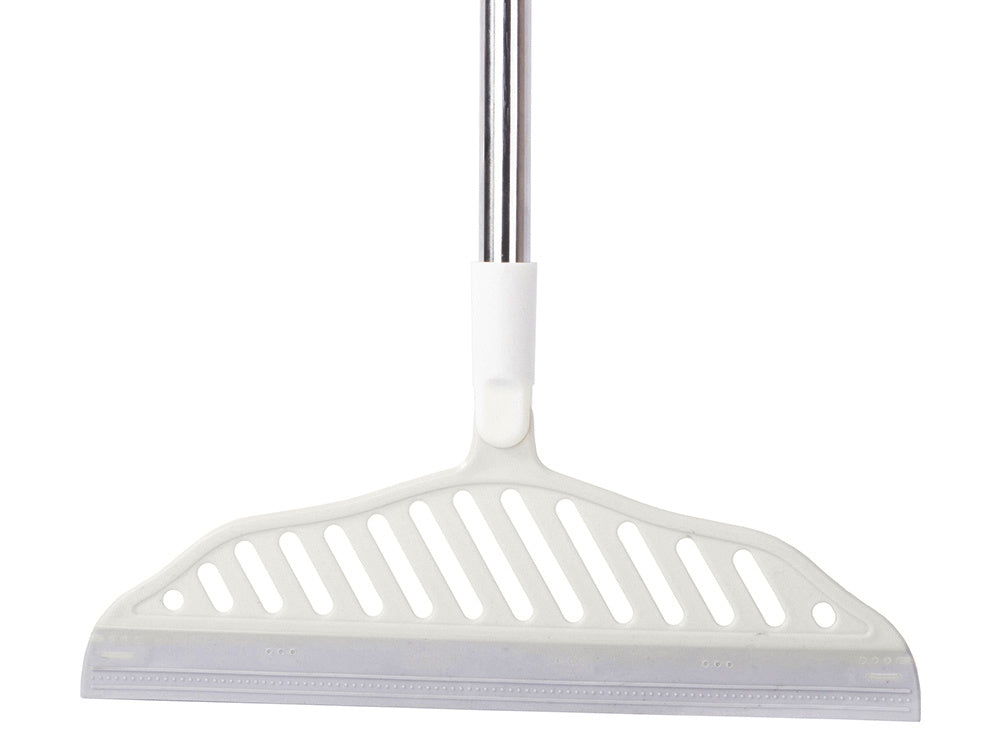 Matura universala din silicon, Zola, multifunctionala, lungime maner reglabil, 86x30.5 cm, gri cu alb Matura universala din silicon, Zola, multifunctionala, lungime maner reglabil, 86x30.5 cm, gri cu alb